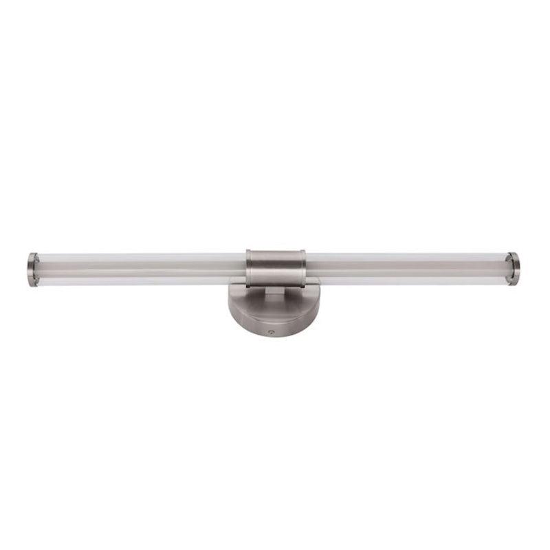 Craftmade Contrast 1 Light LED Vanity, Nickel/Clear/Frosted
