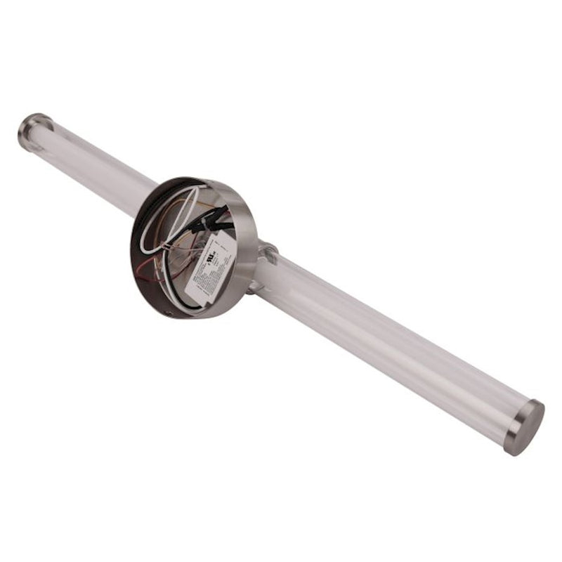 Craftmade Contrast 1 Light LED Vanity, Nickel/Clear/Frosted