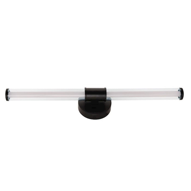 Craftmade Contrast 1 Light LED Vanity, Black/Clear/Frosted
