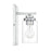 Craftmade Clark 1 Light Wall Sconce, Chrome/Clear