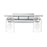 Craftmade Clark 2 Light Vanity, Chrome/Clear