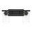 Craftmade Clark 2 Light Vanity, Black/Clear