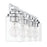 Craftmade Clark 4 Light Vanity, Chrome/Clear