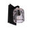 Craftmade Andie 1 Light Wall Sconce, Flat Black/Clear