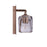 Craftmade Andie 1 Light Wall Sconce, Satin Brass/Clear