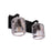 Craftmade Andie 2 Light Vanity, Flat Black/Clear