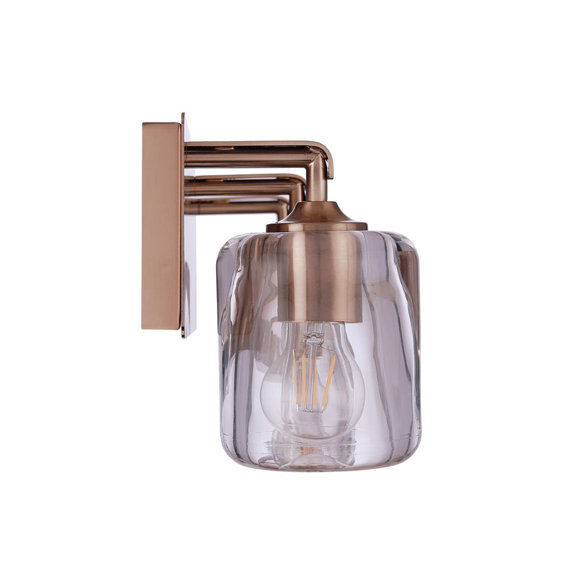 Craftmade Andie 3 Light Vanity, Satin Brass/Clear