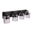 Craftmade Andie 4 Light Vanity, Flat Black/Clear