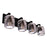 Craftmade Andie 4 Light Vanity, Flat Black/Clear