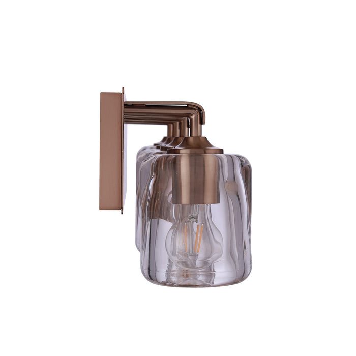 Craftmade Andie 4 Light Vanity, Satin Brass/Clear