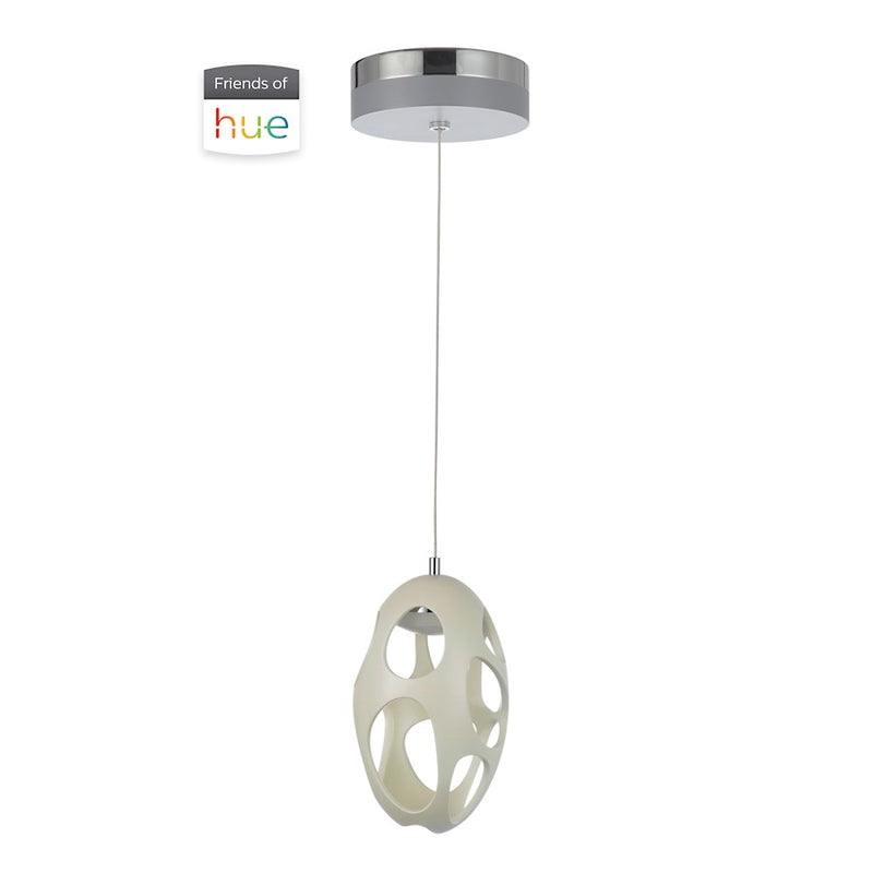 Craftmade Ovale 1 Light LED Mini Pendant White