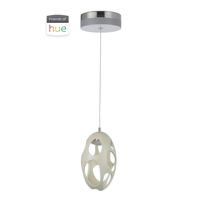 Craftmade Ovale 1 Light LED Mini Pendant White