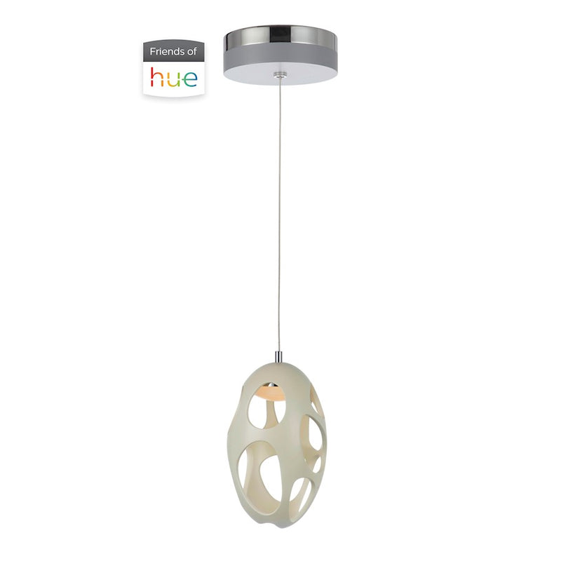 Craftmade Ovale 1 Light LED Mini Pendant White