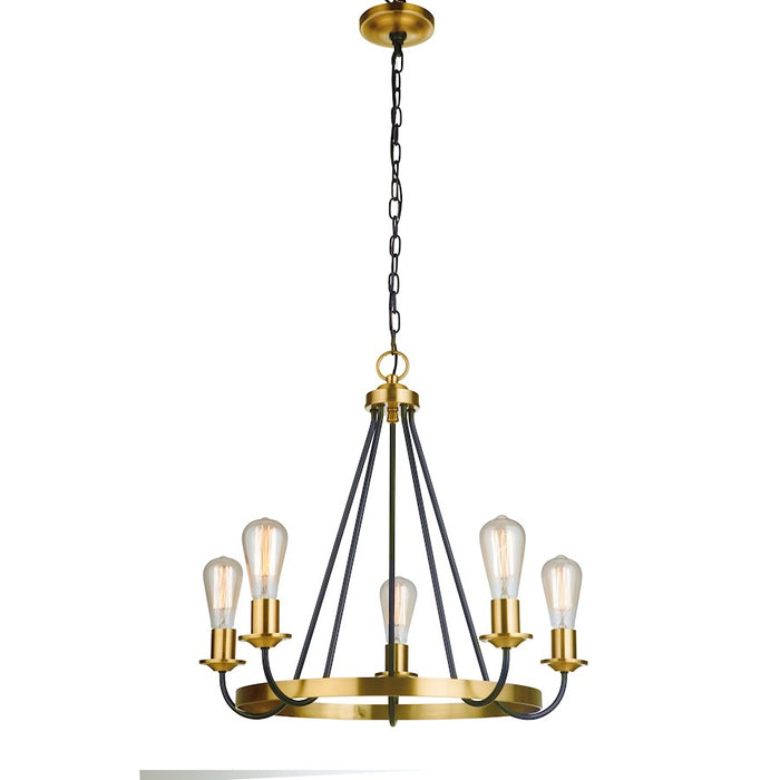 Craftmade Randolph Chandelier, Black