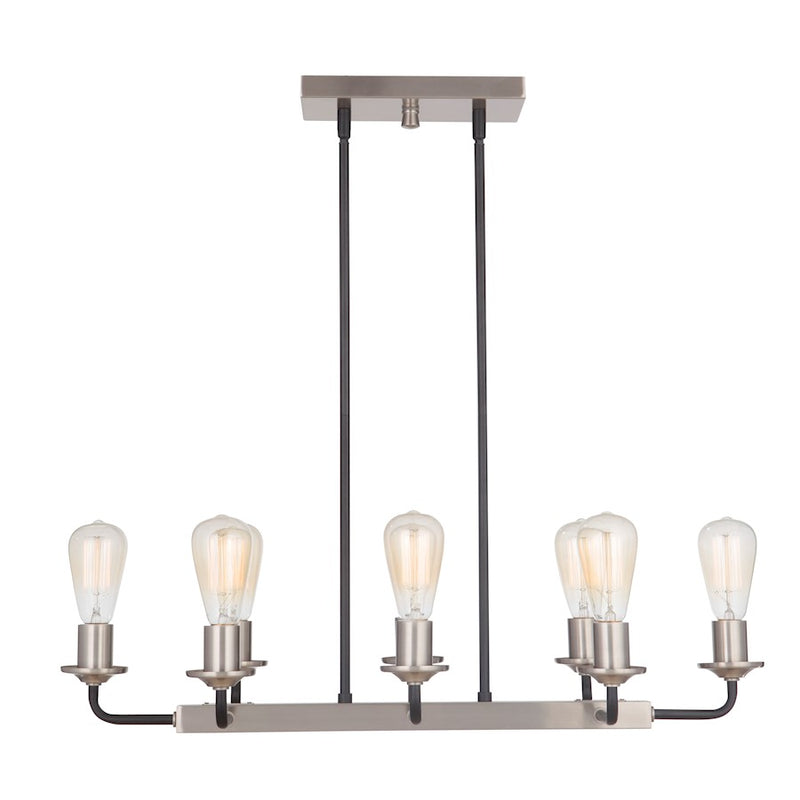 Craftmade Randolph 8 Light Island, Black