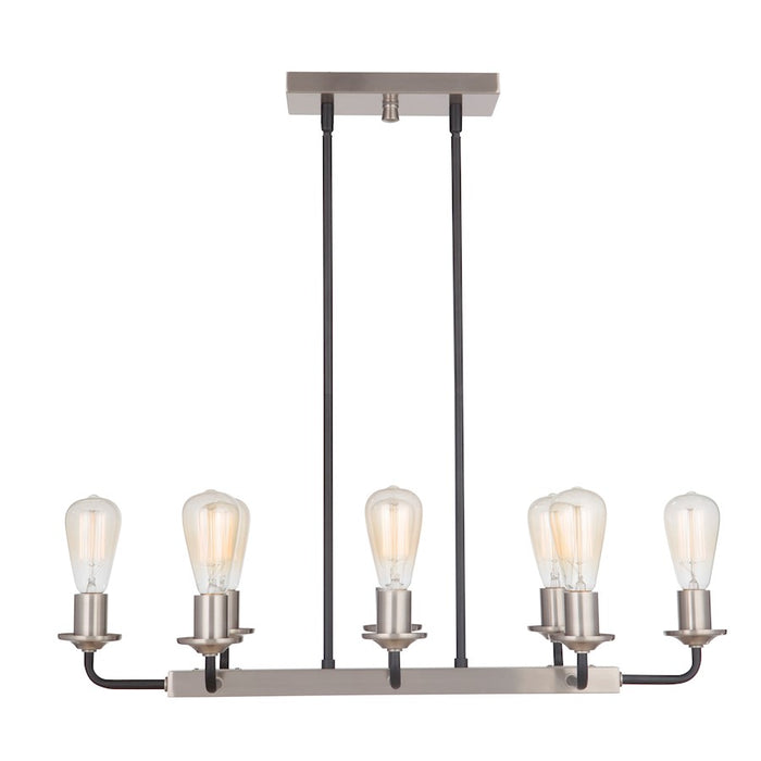 Craftmade Randolph 8 Light Island, Black