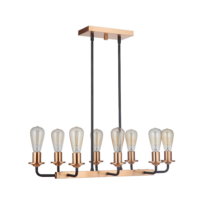 Craftmade Randolph 8 Light Island, Black