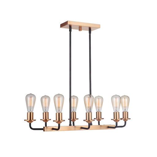 Craftmade Randolph 8 Light Island, Black
