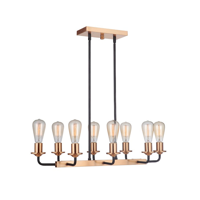 Craftmade Randolph 8 Light Island, Black