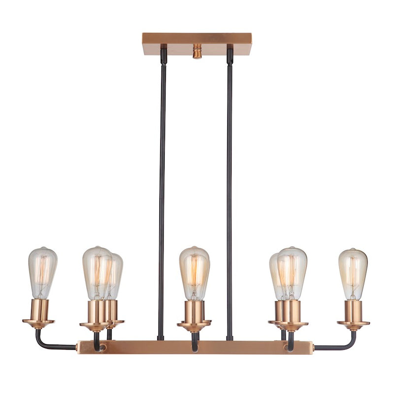 Craftmade Randolph 8 Light Island, Black