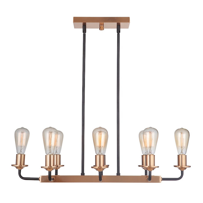 Craftmade Randolph 8 Light Island, Black