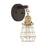 Craftmade Thatcher 1 Light Wall Sconce, Black