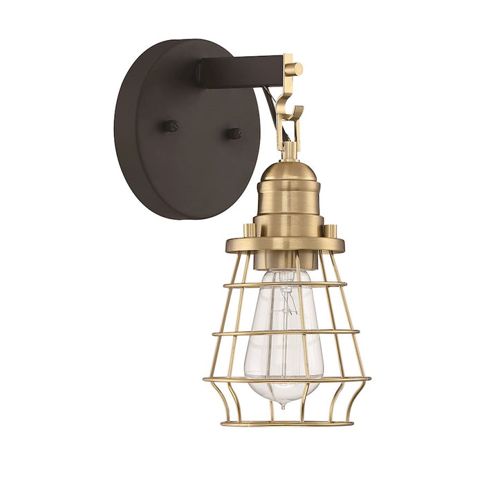 Craftmade Thatcher 1 Light Wall Sconce, Black