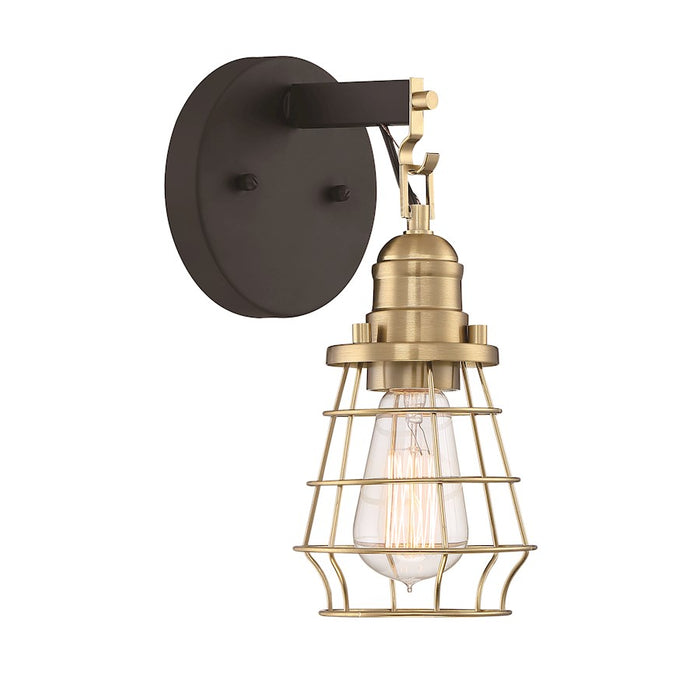Craftmade Thatcher 1 Light Wall Sconce, Black