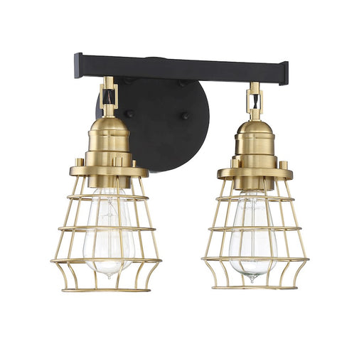 Craftmade Thatcher 2 Light Vanity, Black