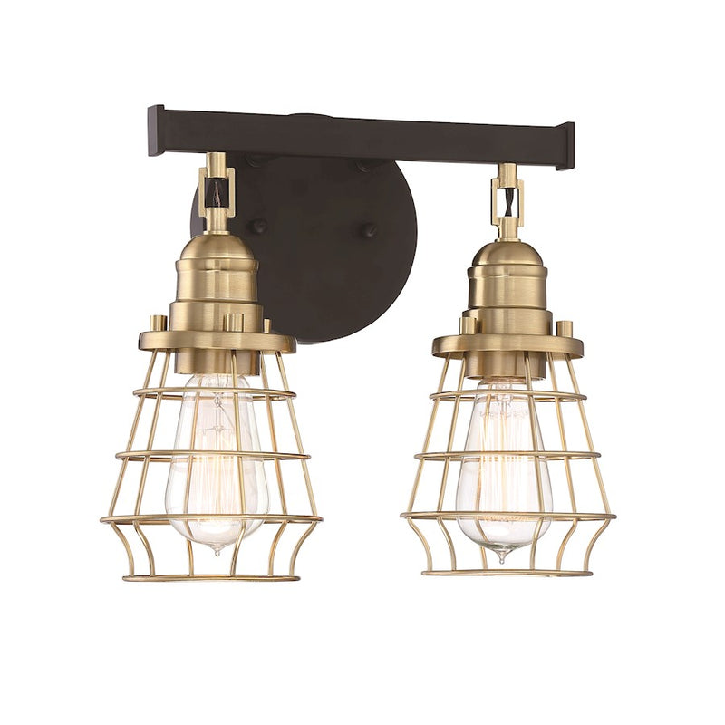 Craftmade Thatcher 2 Light Vanity, Black