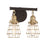 Craftmade Thatcher 2 Light Vanity, Black
