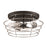 Craftmade Thatcher 3 Light Flushmount, Black