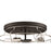 Craftmade Thatcher 3 Light Flushmount, Black