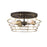 Craftmade Thatcher 3 Light Flushmount, Black