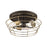 Craftmade Thatcher 3 Light Flushmount, Black