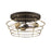 Craftmade Thatcher 3 Light Flushmount, Black