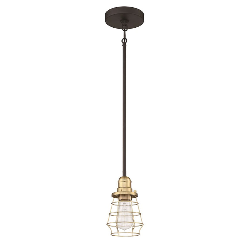 Craftmade Thatcher 1 Light Mini Pendant, Black