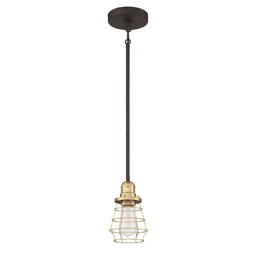 Craftmade Thatcher 1 Light Mini Pendant, Black