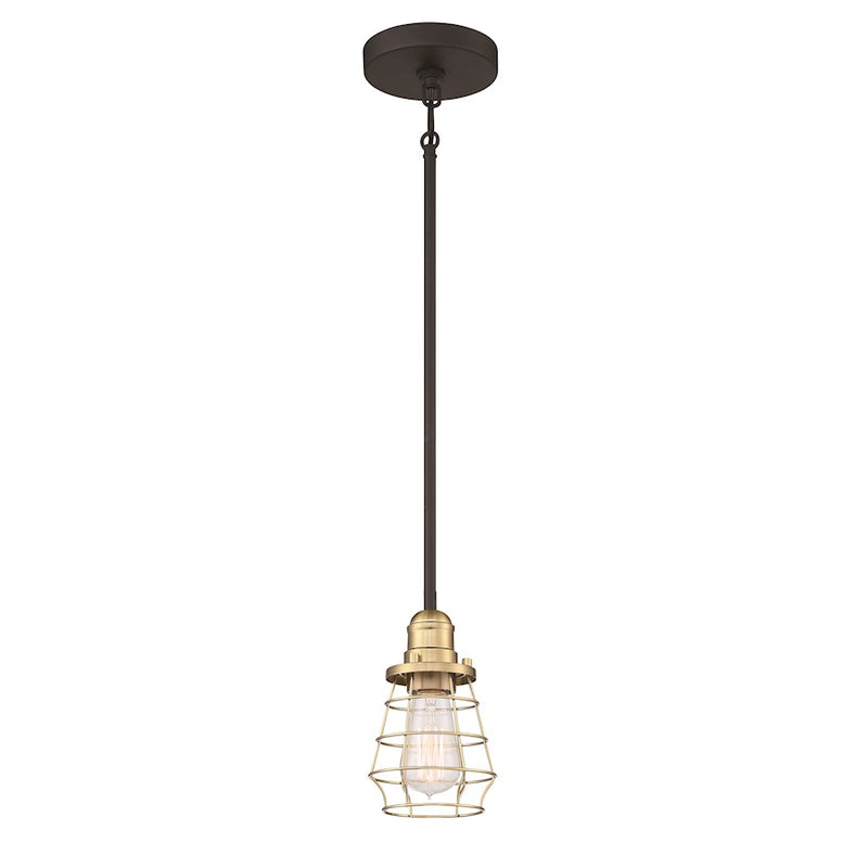 Craftmade Thatcher 1 Light Mini Pendant, Black