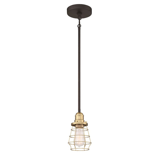 Craftmade Thatcher 1 Light Mini Pendant, Black