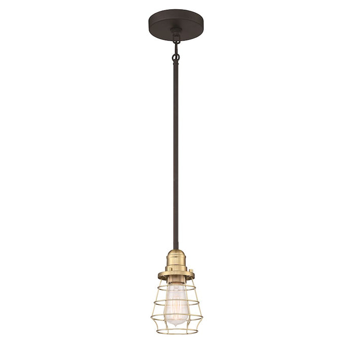 Craftmade Thatcher 1 Light Mini Pendant, Black