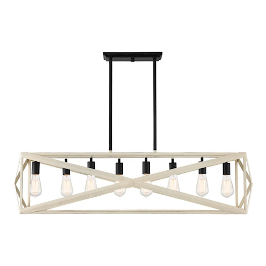 Craftmade Hansel 8 Light Island Light Cottage White Espresso