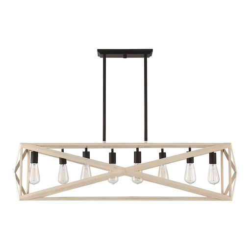 Craftmade Hansel 8 Light Island Light Cottage White Espresso