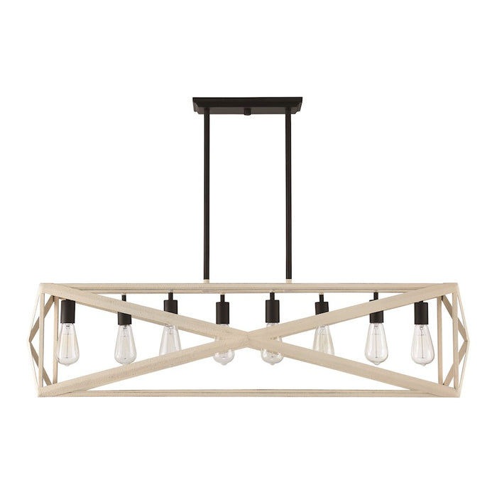 Craftmade Hansel 8 Light Island Light Cottage White Espresso