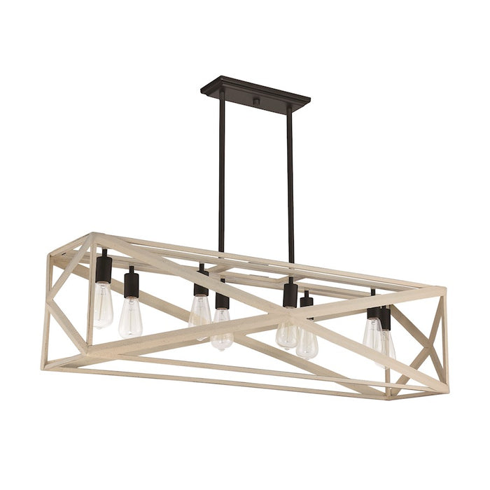 Craftmade Hansel 8 Light Island Light Cottage White Espresso