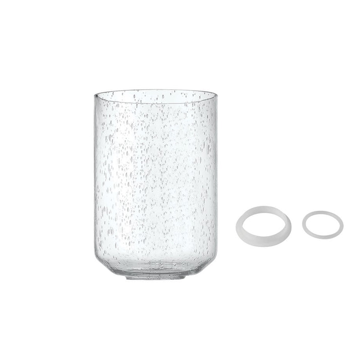 Craftmade Chicago Pendant Glass Only, Clear Seeded