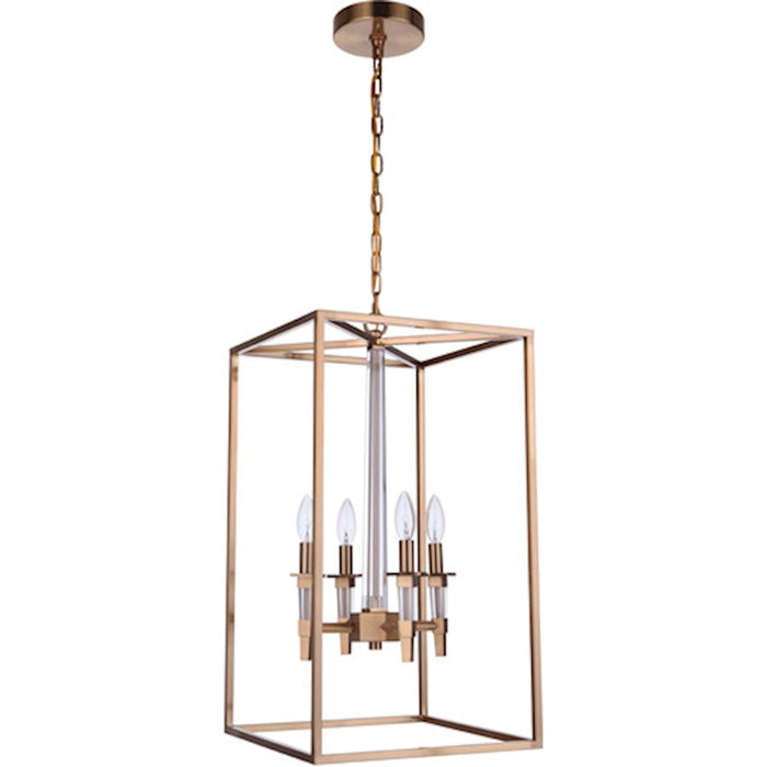 Craftmade Tarryn 4 Light Foyer Pendant Satin Brass