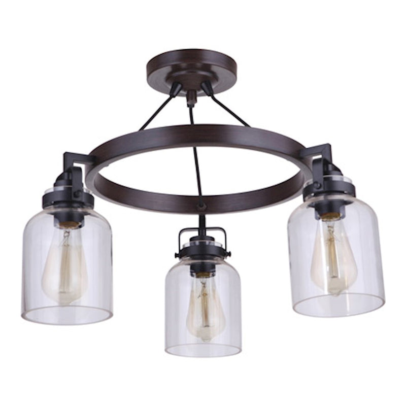 Craftmade Foxwood 3 Light Semi Flushmount