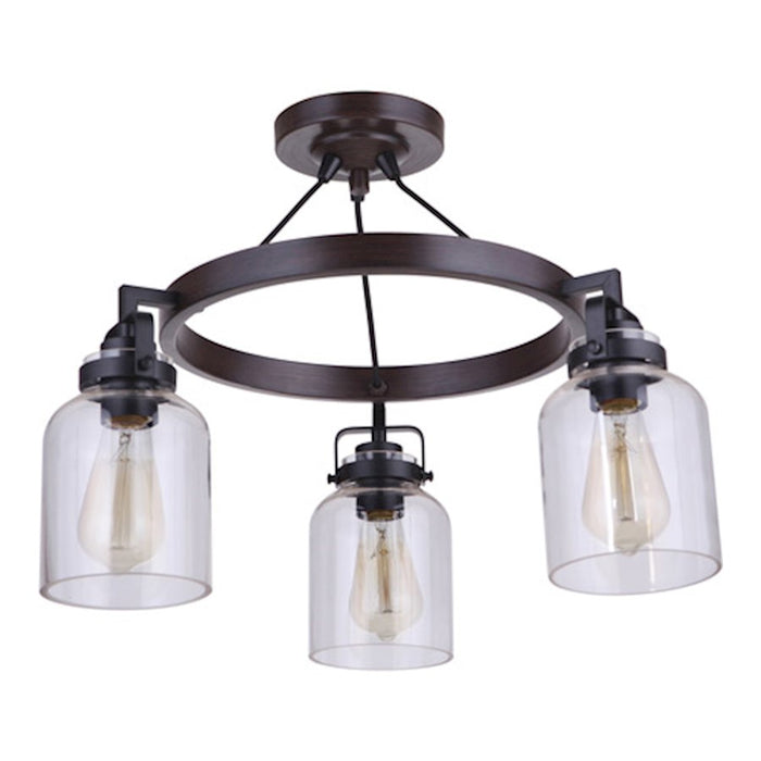Craftmade Foxwood 3 Light Semi Flushmount