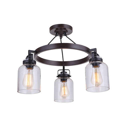 Craftmade Foxwood 3 Light Semi Flushmount